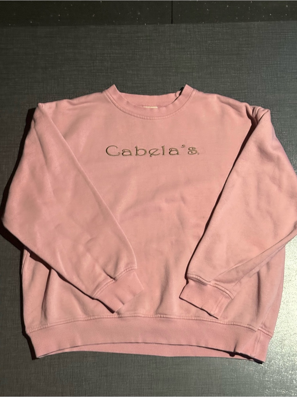 Embroidered cabelas crewneck